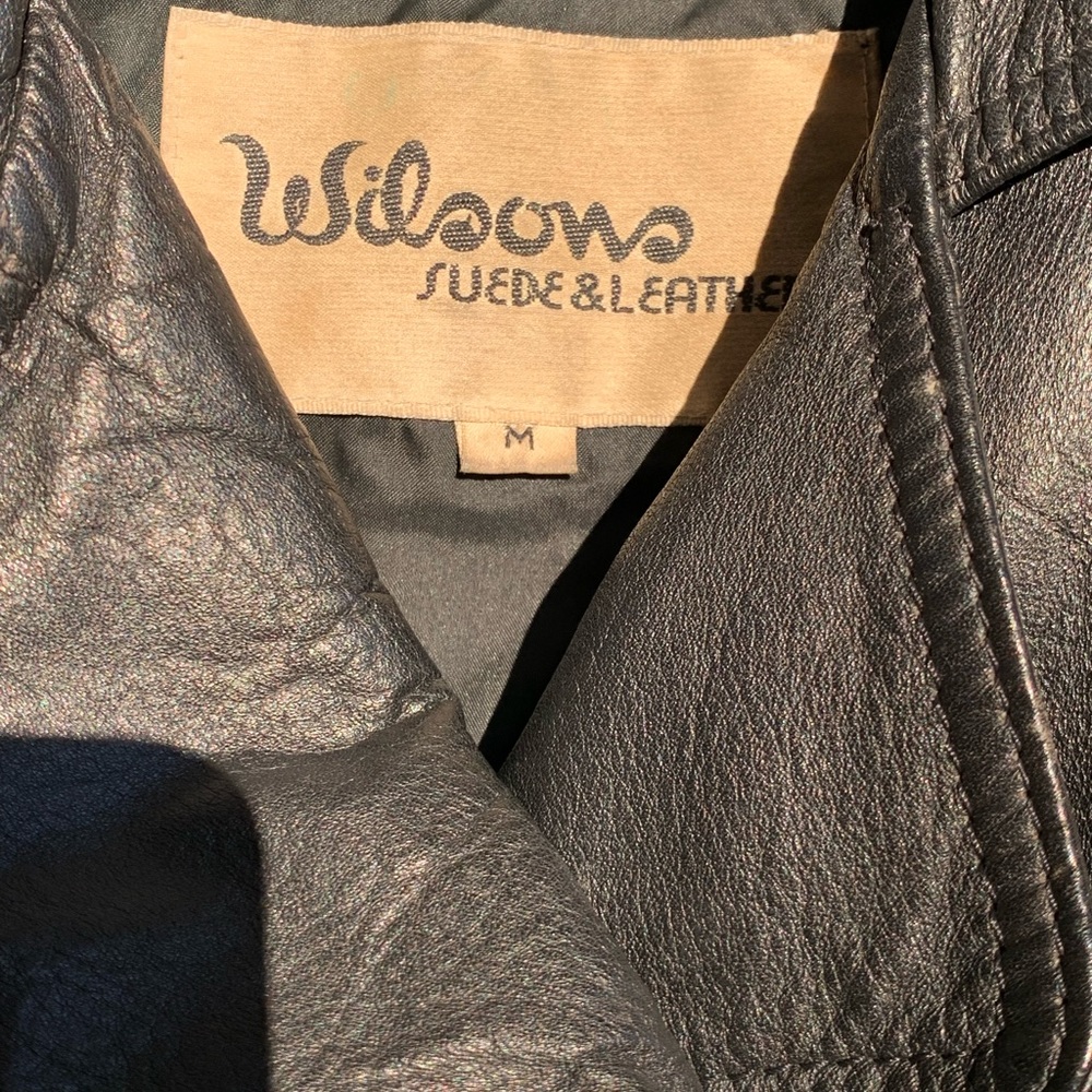 Cropped Vintage Leather Jacket - Picture 2 of 4